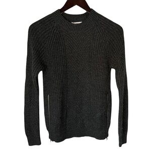 DEX Sides Zipper Knit Sweater Small